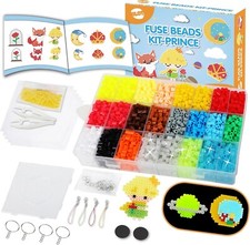 Beads Kit prince  4000 PCS 5mm Fuse  Glow in The Dark Iron Beads for Kids