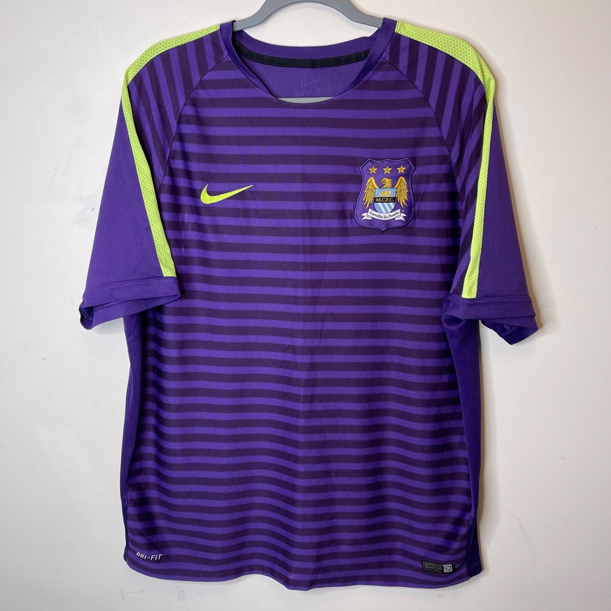 Manchester City Training Pre-Match Soccer Football Jersey Nike Men