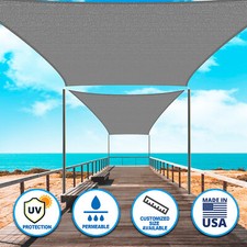 Houssity 20' Sun Shade Sail Canopy Awning Shade Cloth Pool Patio Pergola Cover