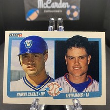 1990 Fleer Baseball MLB Prospects #641 KEVIN MAAS /GEORGE CANALE Rookie Card. rookie card picture