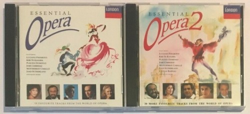 Essential Opera Essential Opera 1 & 2 CD Luciano Pavarotti Kiri Te Kanawa Joan ...