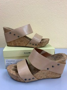 light tan wedge sandals