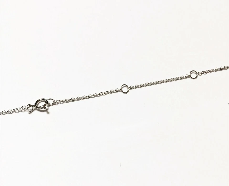 20mmX15mm Evil Eye Rainbow Color S925 Sterling Silver Rhodium Plated Necklace Foto 4 de 4