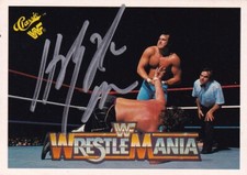 The Honky Tonk Man Signed 1990 WWE Wrestling Trading Card Classic HOF WWF #24