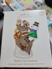 2011 Hallmark HICKORY TREE HARMONY Snowman MAGIC Ornament Light, Sound & Motion