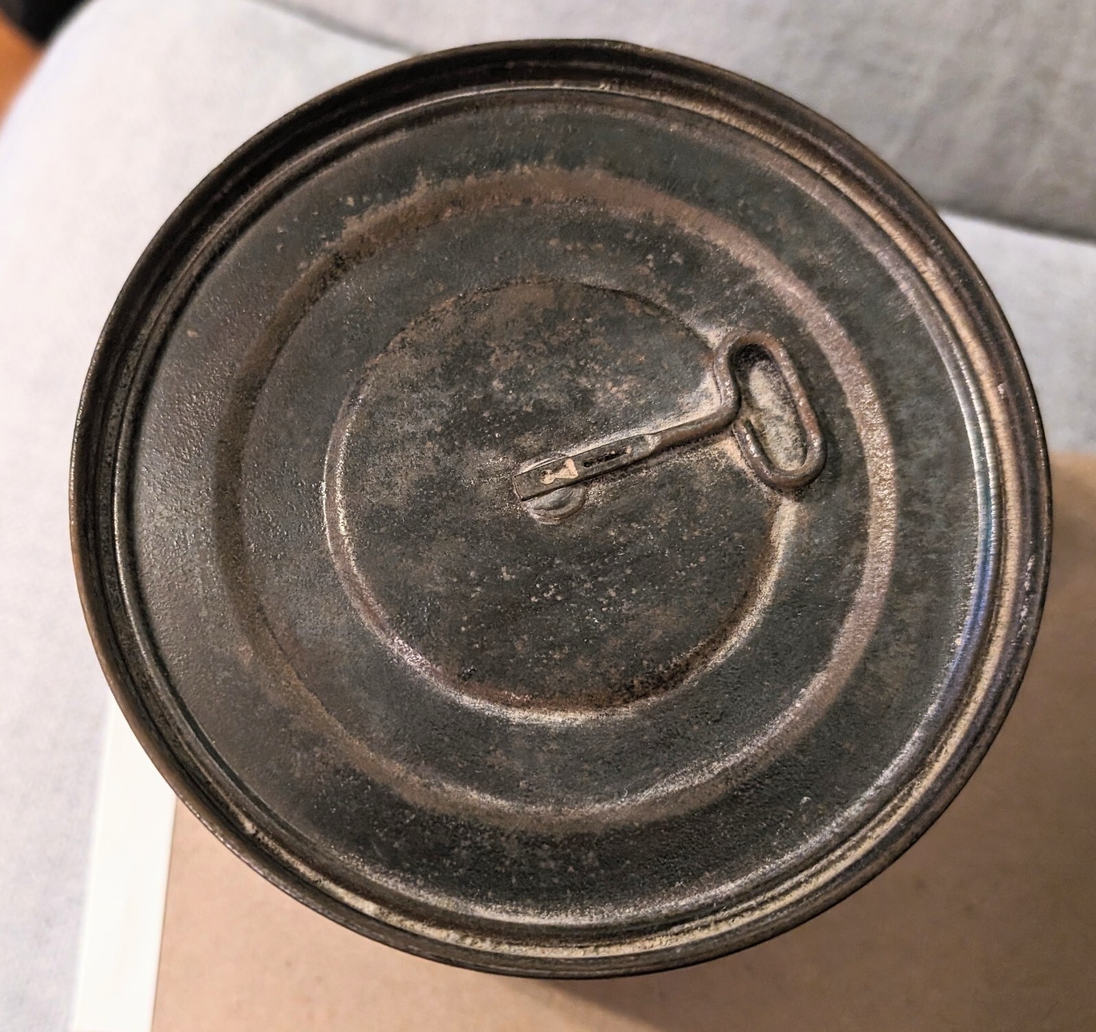 VINTAGE FULL W/KEY JAMBOY COFFEE TIN NICE Graphics & COLORS*GREAT FIND