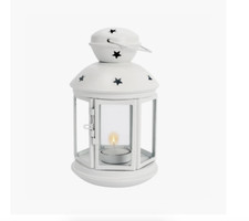 16cm Metal Hanging Tealight Lantern Vintage Style Candle Holder RK