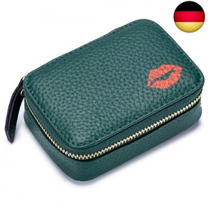 Lippenstiftetui Mit Spiegel – 2 Stück, Gepunktet, Mit Schnappverschluss, Ca. 8.9 Cm