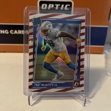 2021 optic Tre’ McKitty #284  freedom parallel Sp  rated rookie Chargers