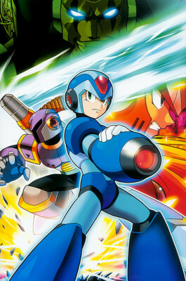 Mega Man X SNES PS1 PS2 Collection Premium POSTER MADE IN USA - MMX006
