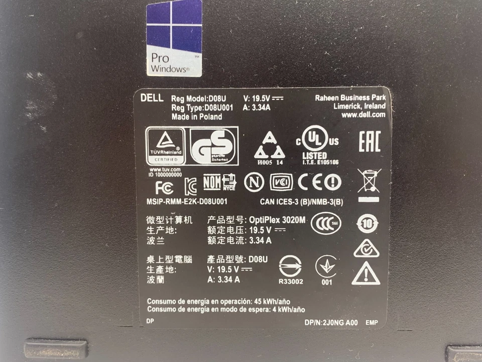 Dell OptiPlex 3020 Mini - i3-4TH - 8GB RAM - WIFI - NO SSD - NO PSU (OFFERS OK) - Image 3 of 4