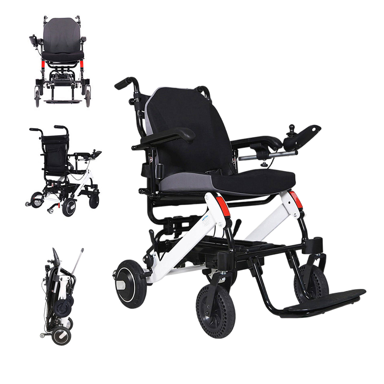 Electric Folding Wheelchair Power Wheel chair Lightweight Mobility Aid