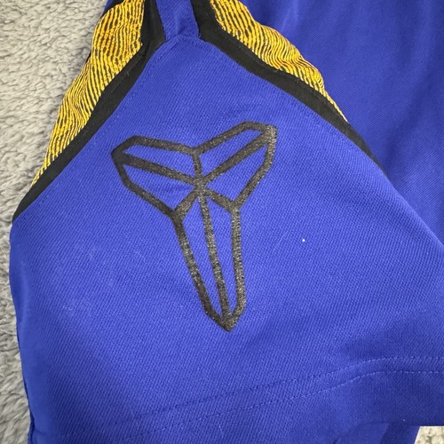 Nike Shorts Dri Fit Basketball Sz Medium Purple Yellow Kobe Bryant Lakers Mamba - Picture 2 of 13