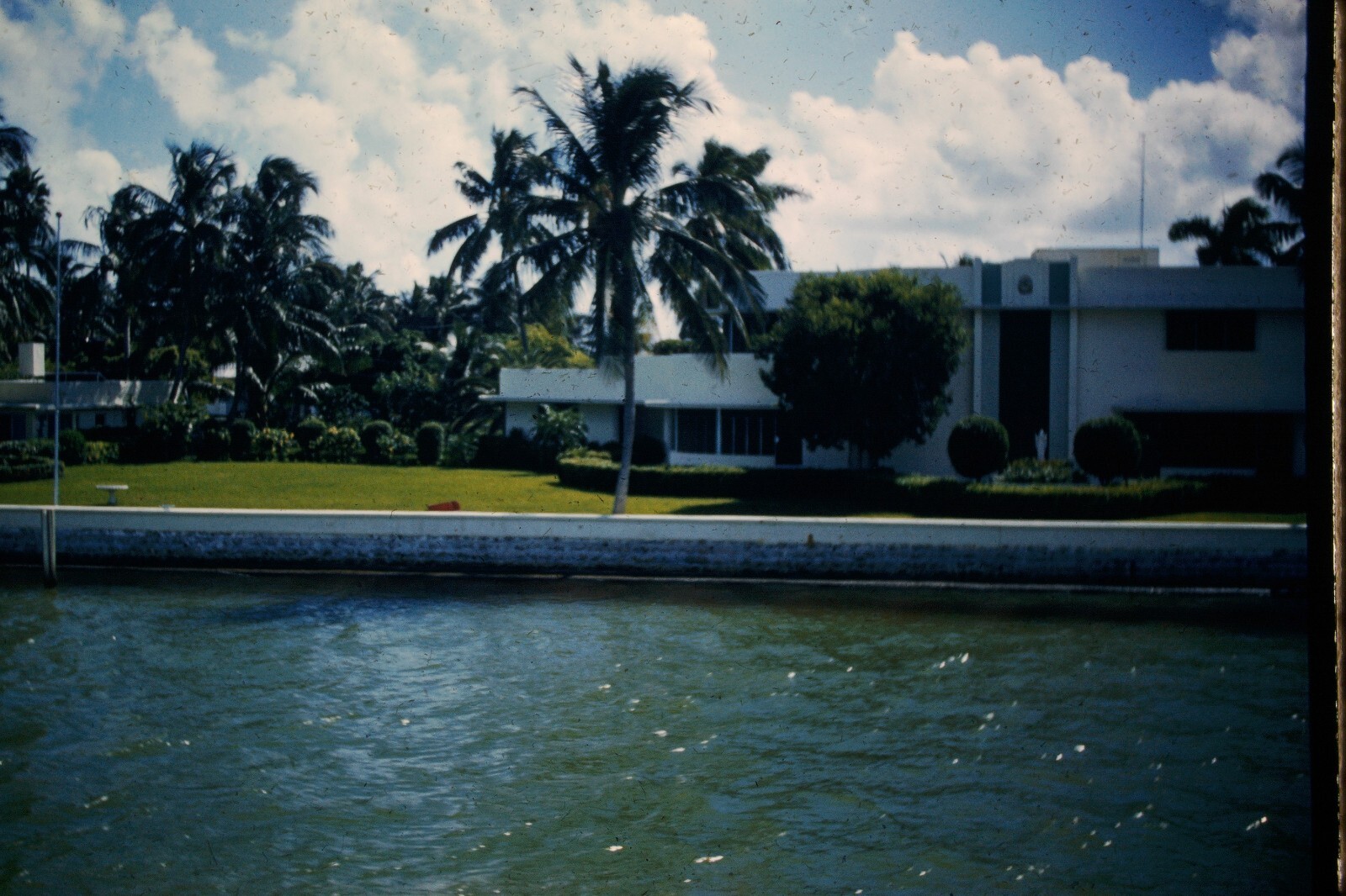 1950s 8X 35mm Slides Red Border Florida Waterways Canals Beach Homes