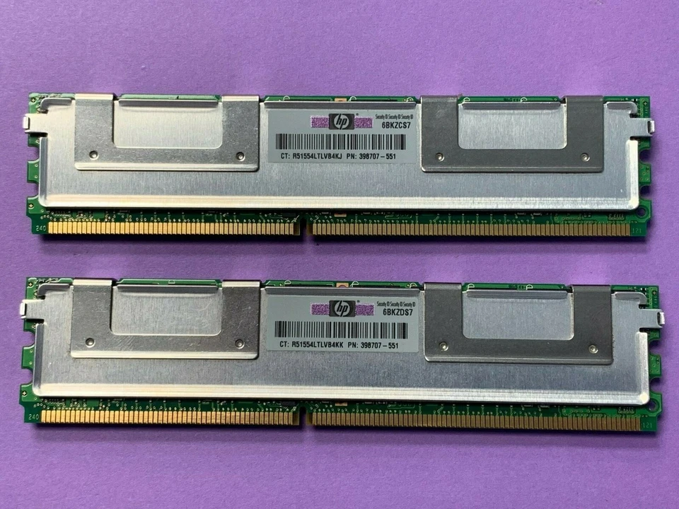 🔥Qimonda 4GB (2x2GB) PC2-5300F COMPUTER MEMORY RAM HYS72T256420HFN-3S-A - Image 3 of 4