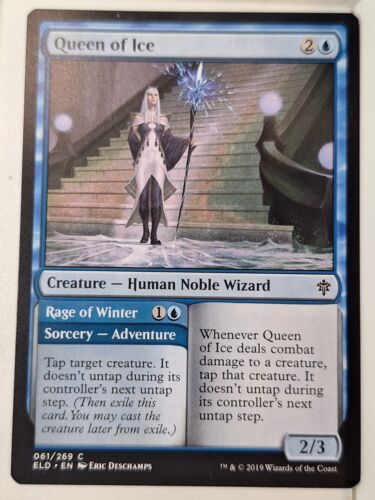 Queen of Ice - Throne of Eldraine - Magic the Gathering MTG Nice!