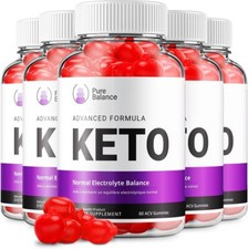 (5 Pack) Pure Balance Keto ACV Gummies - Official - Keto Pure Balance ACV...
