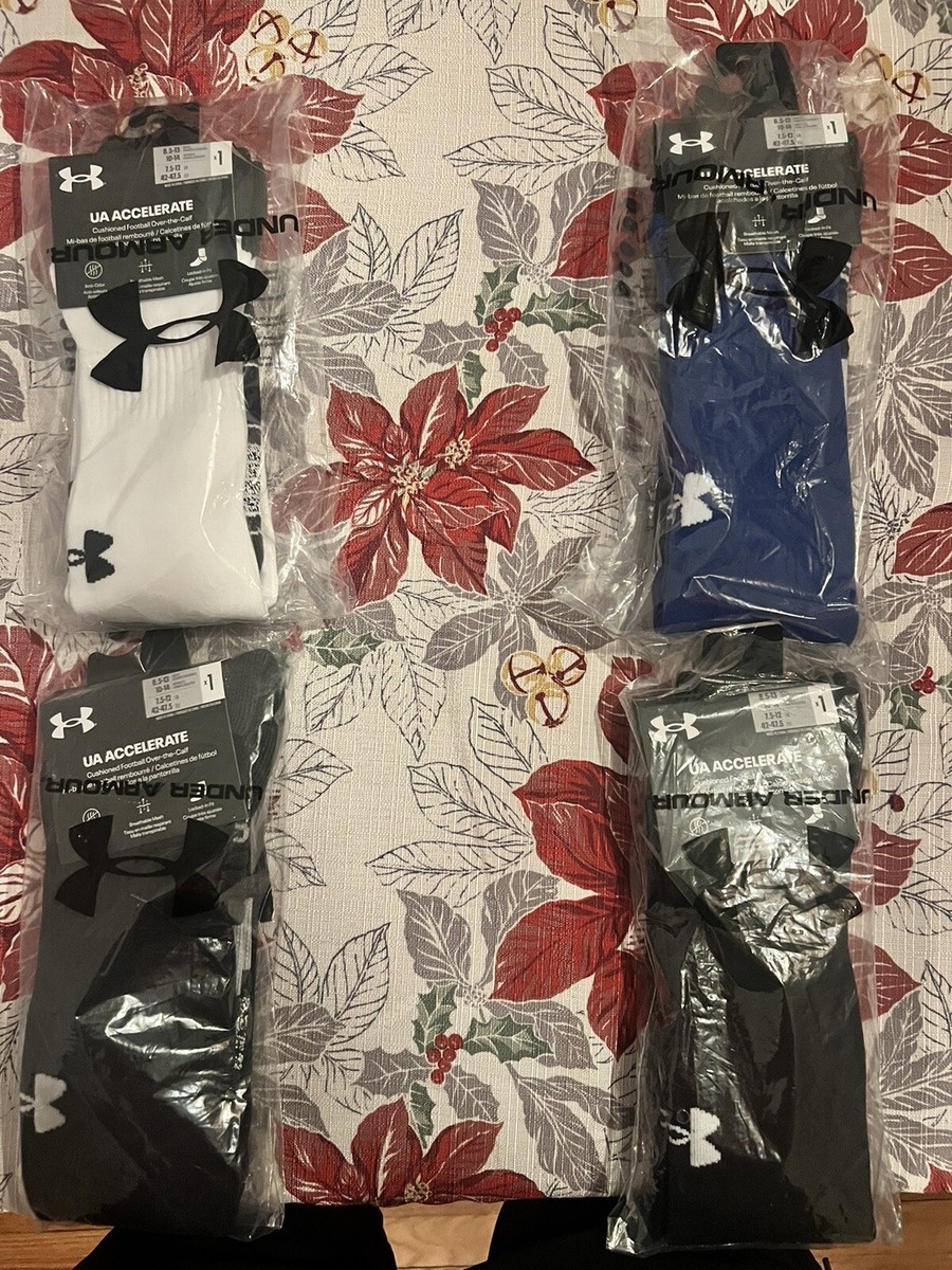 Under Armour Unisex UA Team Cushioned Over The Calf Socks NEW 2023