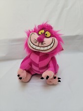 NWT Cheshire Cat Plush - Disney Store Bendable Alice In Wonderland - 7" X 6"