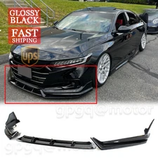For Honda Accord 2021-2022 Yofer V1 Style Glossy Black Front Bumper Lip Splitter