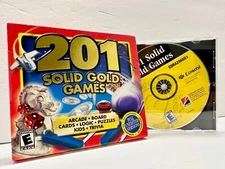 ⭕️201 Solid Gold Games (PC, CD-ROM © 2003) Arcade, Board, Cards, Logic, Puzzles