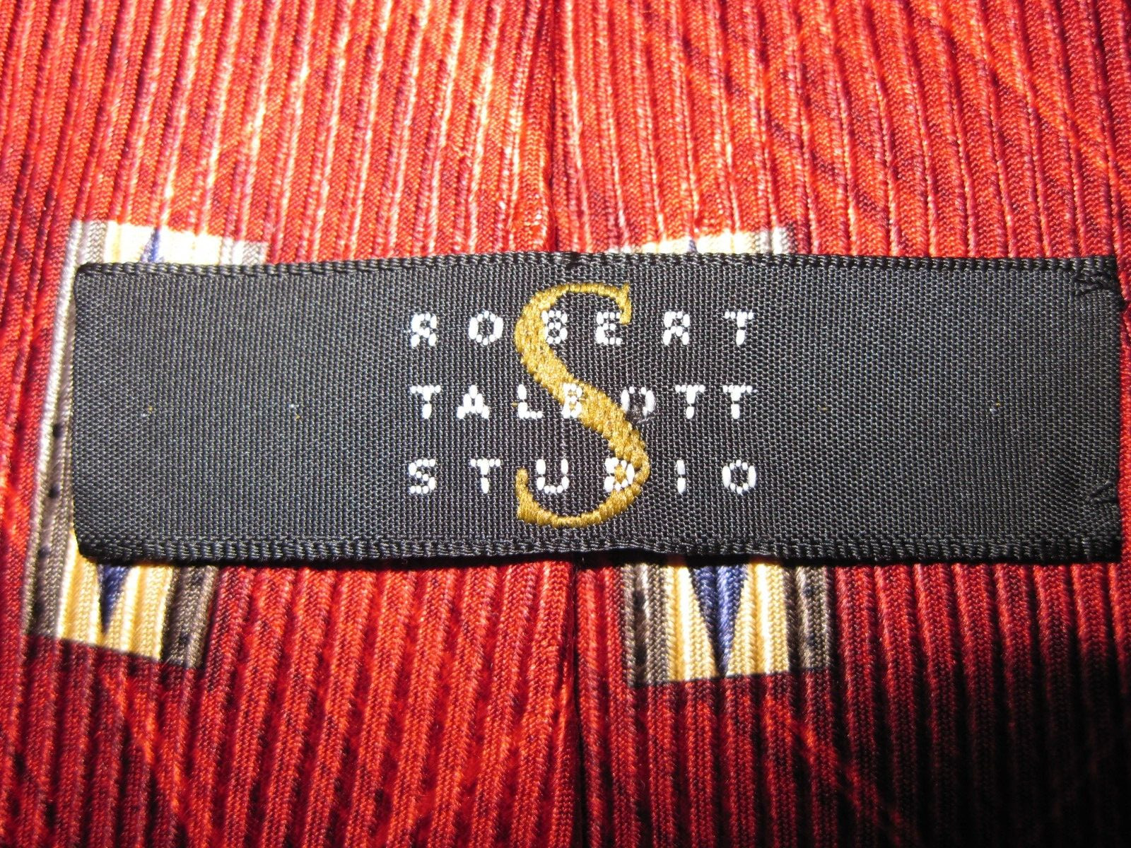 ROBERT TALBOTT STUDIO Necktie Tie Red Black Blue … - image 4