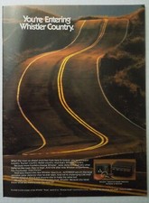 1983 WHISTLER Spectrum Radar Detector Magazine Ad - Entering Whistler Country.