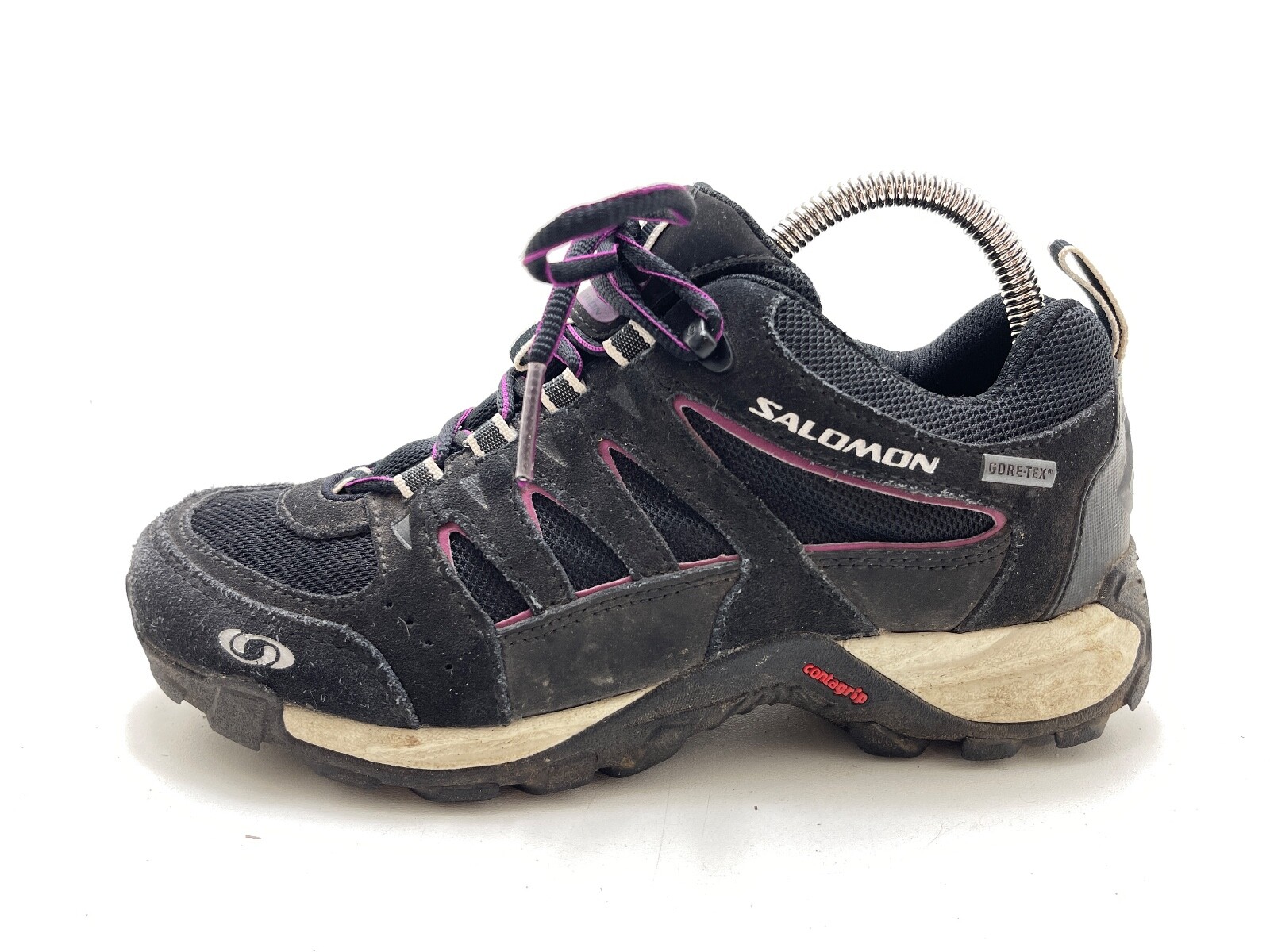 Salomon stivali da donna scarpe da trekking scarpe da trekking nere taglia 37 1 3 (UK 4 5)