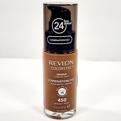 REVLON COLORSTAY 24 Hrs Combination/Oily Skin Matte Foundation 450 Mocha 1oz