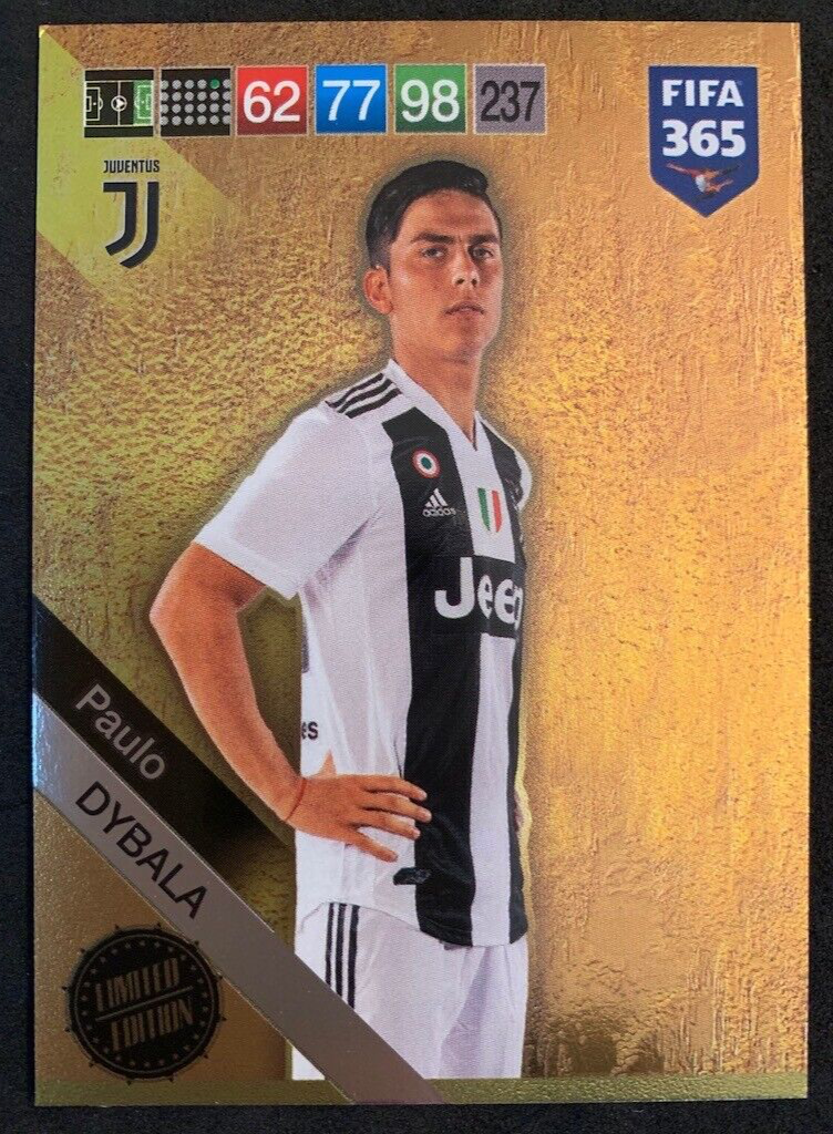 2018-19 Panini Adrenalyn 365 Update Paolo Dybala Limited Edition