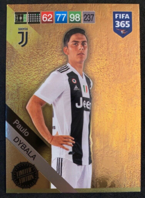 2018-19 Panini Adrenalyn 365 Update Paolo Dybala Limited Edition