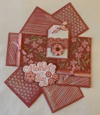 MOTHER'S DAY Premade Scrapbook Page Mat Set SEWN
