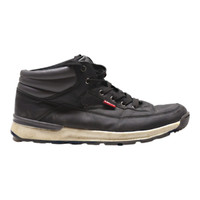LEVI'S High Top Trainers Grey Leather Mens UK 6