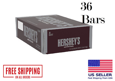 HERSHEY'S Milk Chocolate Candy Bars  1.55-oz. Bars, 36 Count