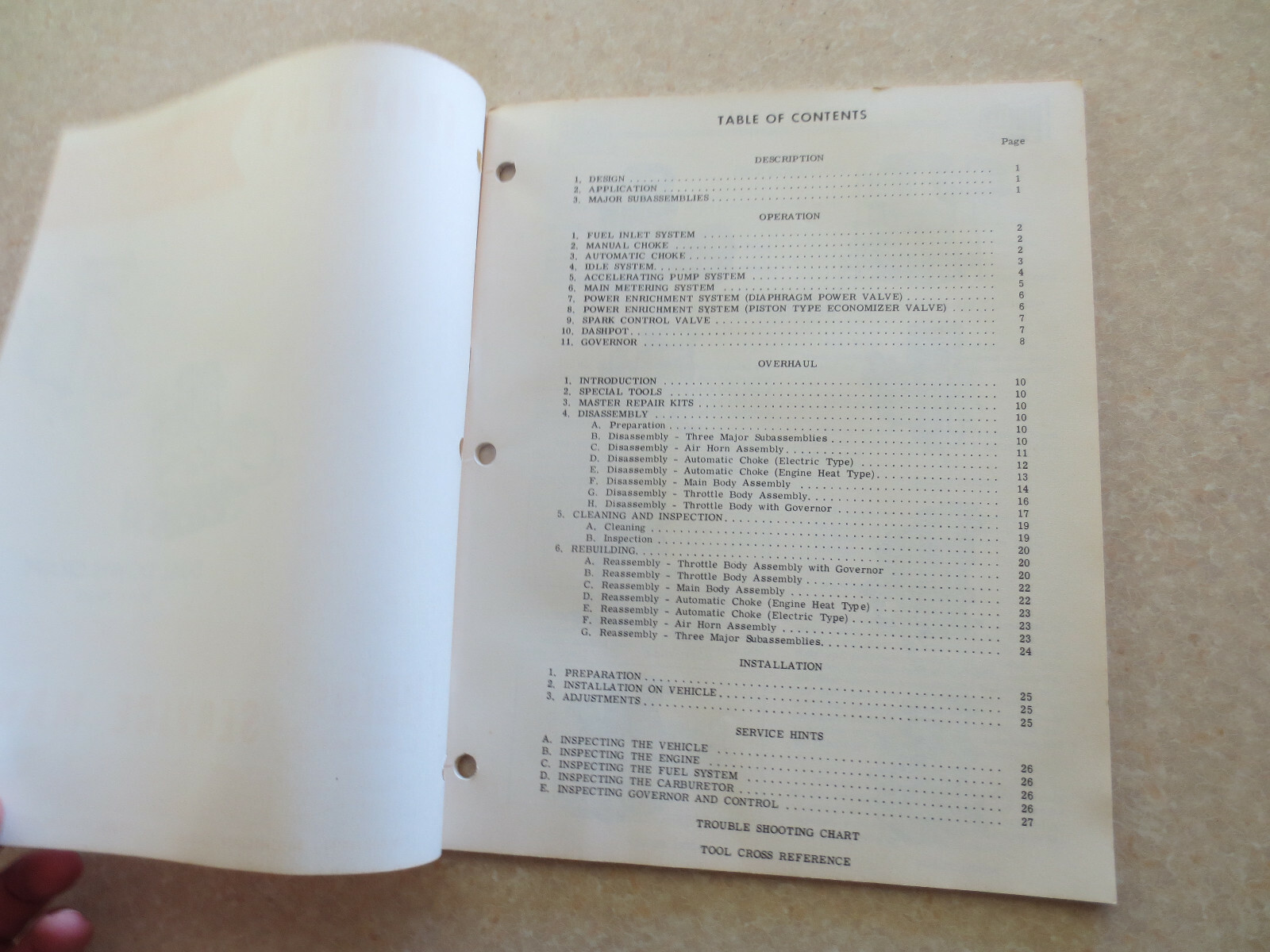 1950s Holley Service Manual for Holley AA 2100 2110 & 852FFG series carburetor eBay