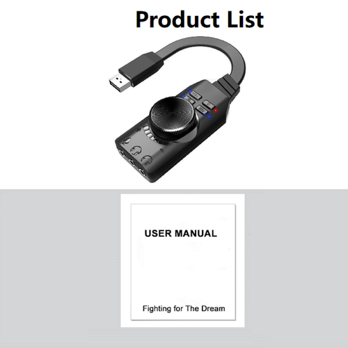 USB Sound Card 7.1 Channel Mic Speaker Headset Audio Jack 3.5mm Cable Adapter - Picture 5 of 11
