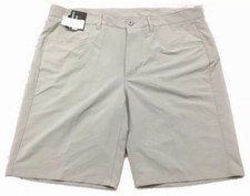 Roundtree Yorke Performance 10" Flat-Front Shorts S75HR604 Sleet Grey Size 40