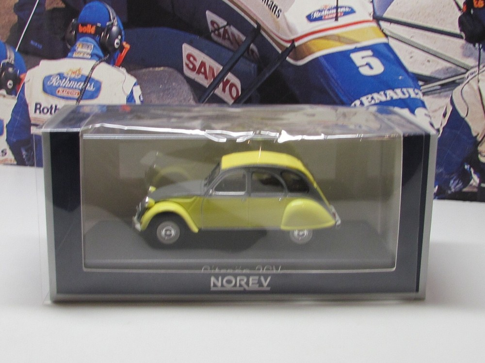 NOREV MODEL - 1985 CITROEN 2CV DOLLY - YELLOW - 1/43 SCALE MODEL CAR - 151398