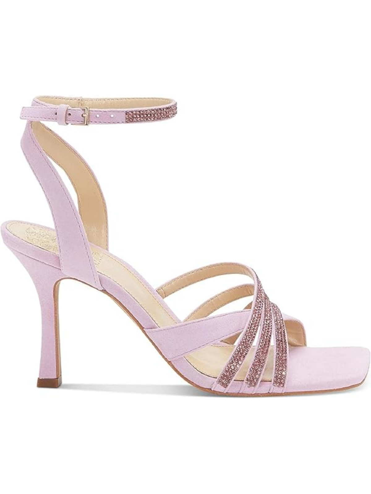 Женские розовые кожаные сандалии на каблуке-шпильке VINCE CAMUTO Brevern с квадратным носком, размер 5 м