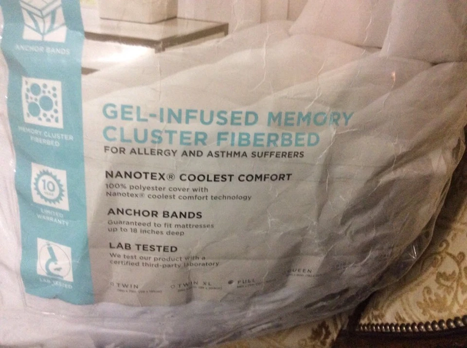 Martha Stewart Bedding Gel Infused Full Memory Cluster Fiberbed - Image 2 of 4
