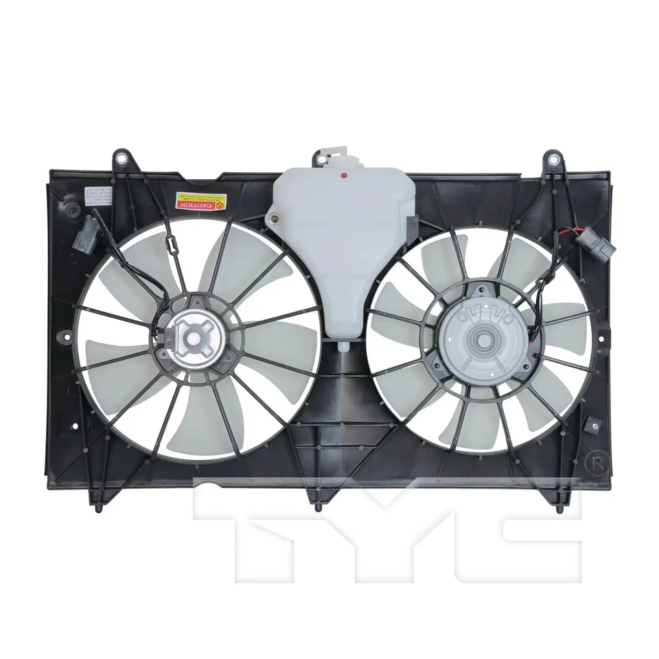 TYC 620690 Dual Radiator and Condenser Fan Assembly For 03-07 Honda Accord - Image 3 of 4