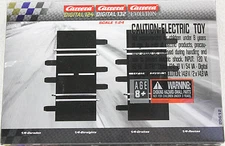 Carrera 20612 2 Pieces of 1/4 Straight Track for 1/24 & 1/32 Slot Car Tracks