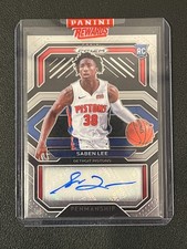 Saben Lee 2020-21 Prizm Basketball Rookie Penmanship Pistons