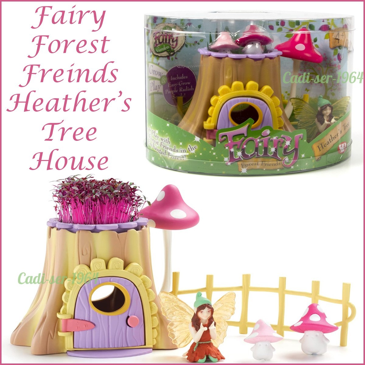 My Fairy Garden HEATHER'S TREE HOUSE Play Set NEW