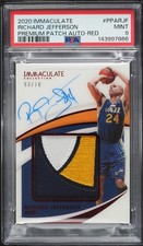 2020 Immaculate Premium Red Richard Jefferson PATCH AUTO /10 #PPARJF PSA 9 MINT