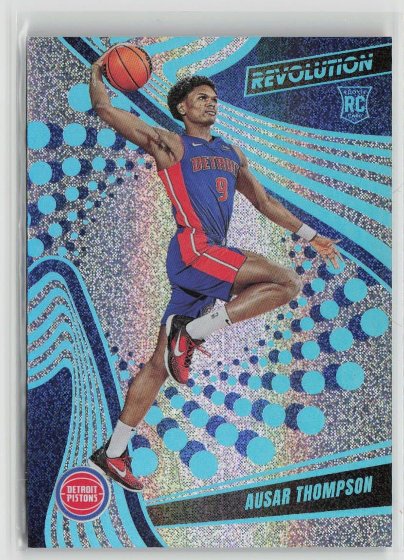 2023-24 Panini Revolution Ausar Thompson RC Neutron #117 Detroit Pistons 099/125