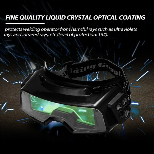Light Weight Welding Protective Glasses Auto Darken Lens Adjustable Headband - Picture 4 of 8