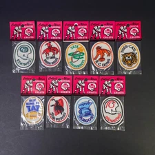 Vintage CFL Team Patches Crests Full Set 9 Voyageur Emblems Sew On NOS Sealed