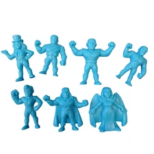 Lot 7 Wendys DC Super Heroes Mini Figures Blue Superman Robin Lex Luthor