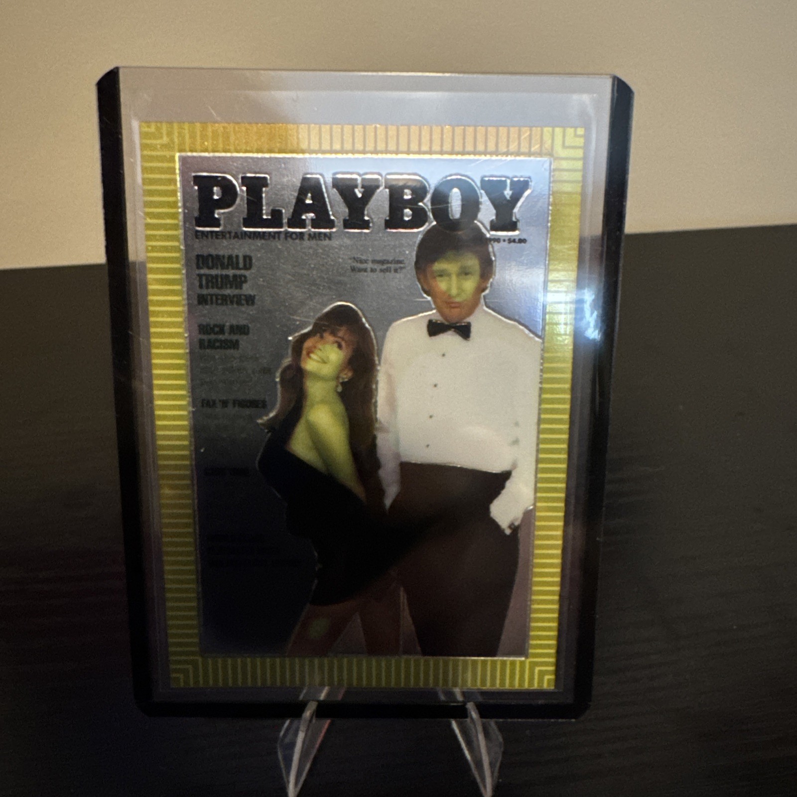 1995 Playboy Chromium Donald Trump #85 March Cover Card Edition 1